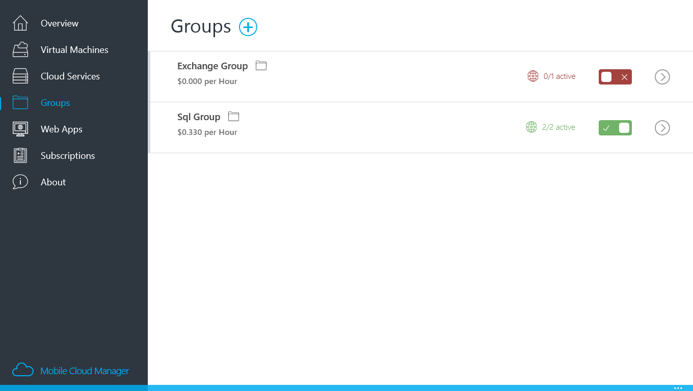 You can create custom groups for VMs