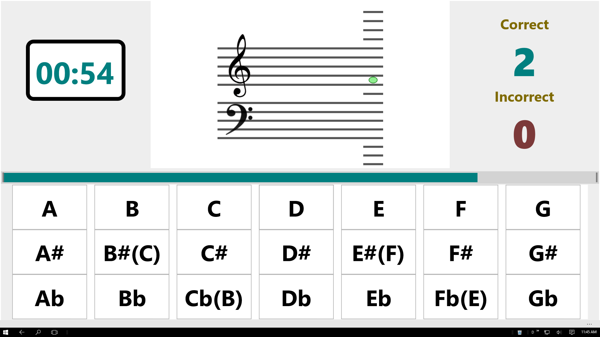 Practice reading musical notes by name.