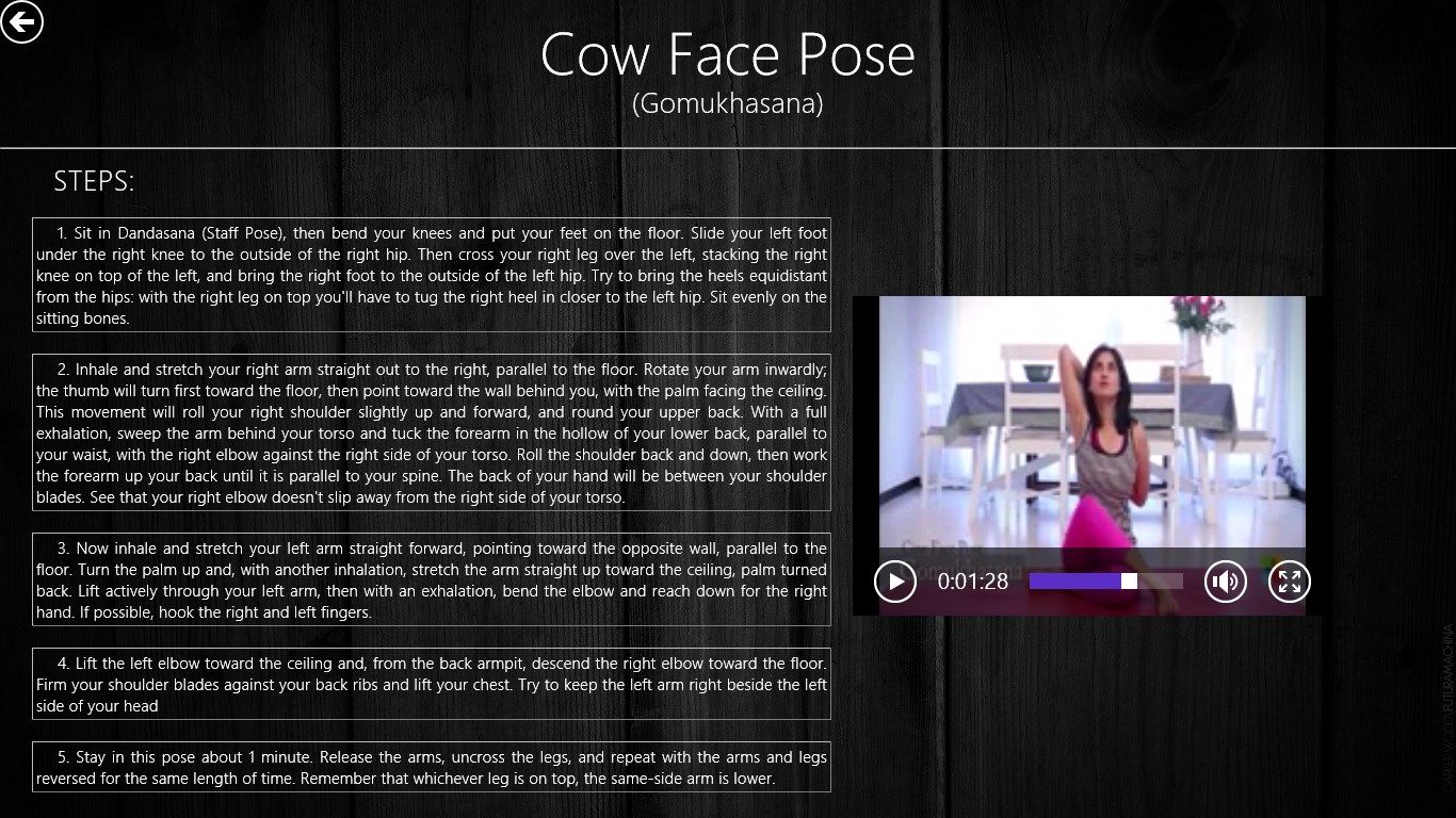 Cow Face Pose