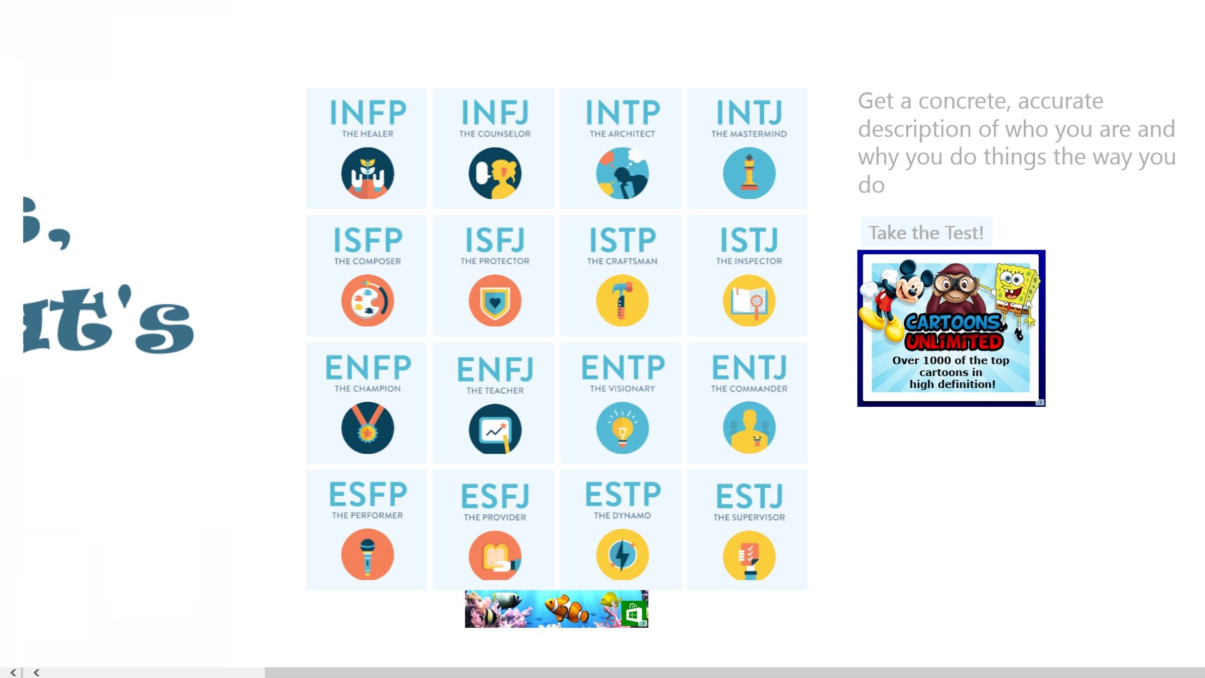 Home Page-Personality Test