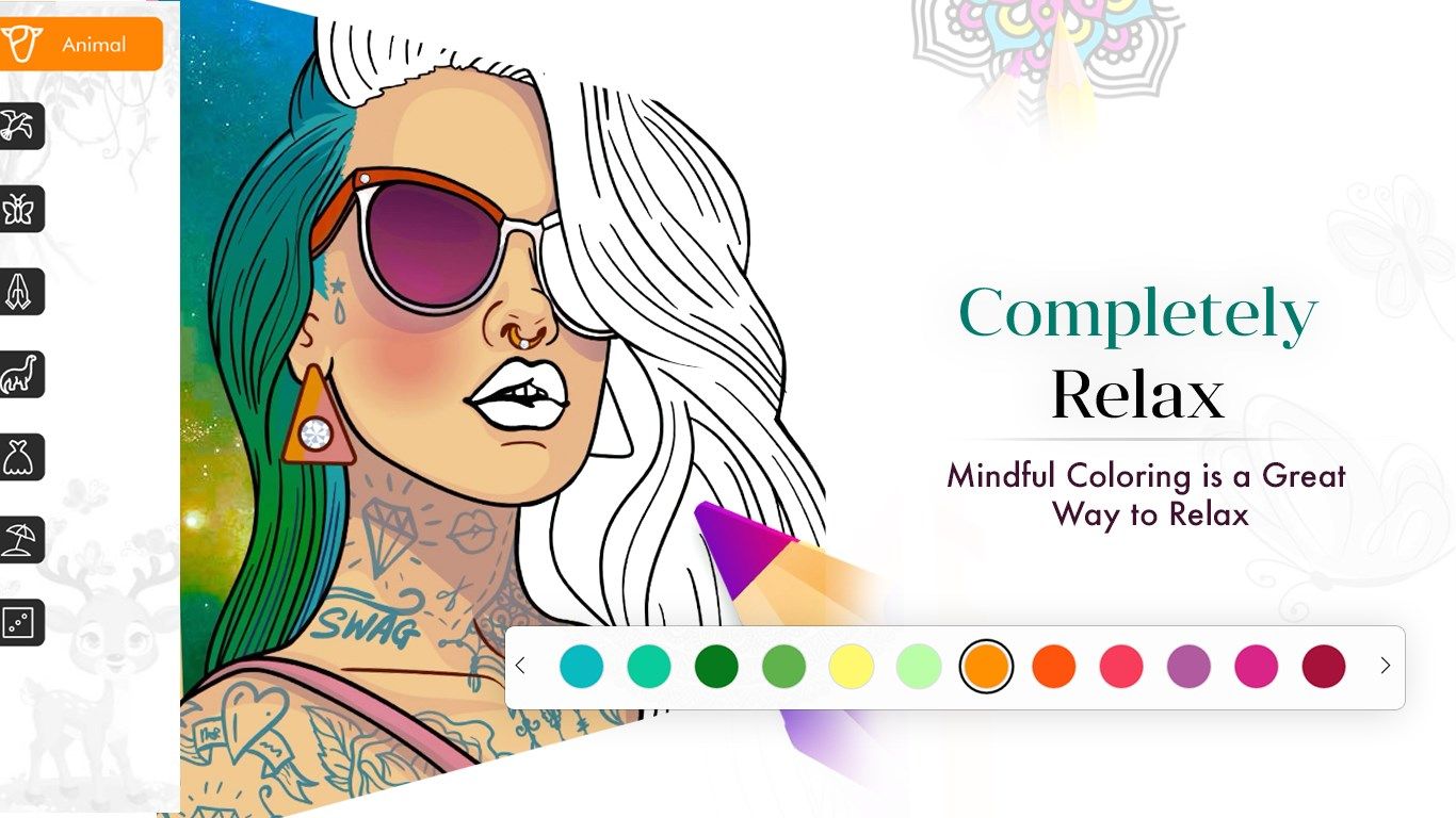 Coloring Book for Mandala Pages