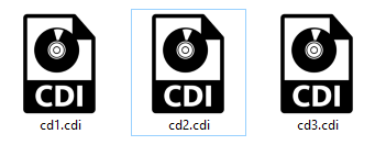 You can directly open .cdi files for conversion in File Explorer