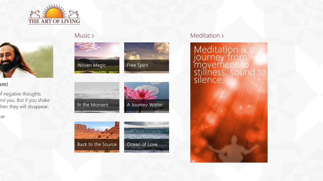 Explore music and meditation tips.