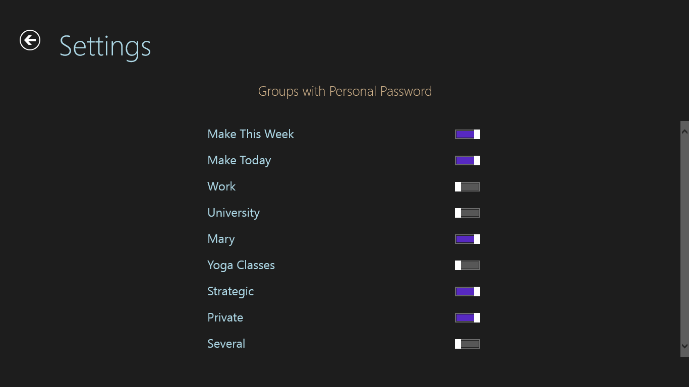 Personal Password