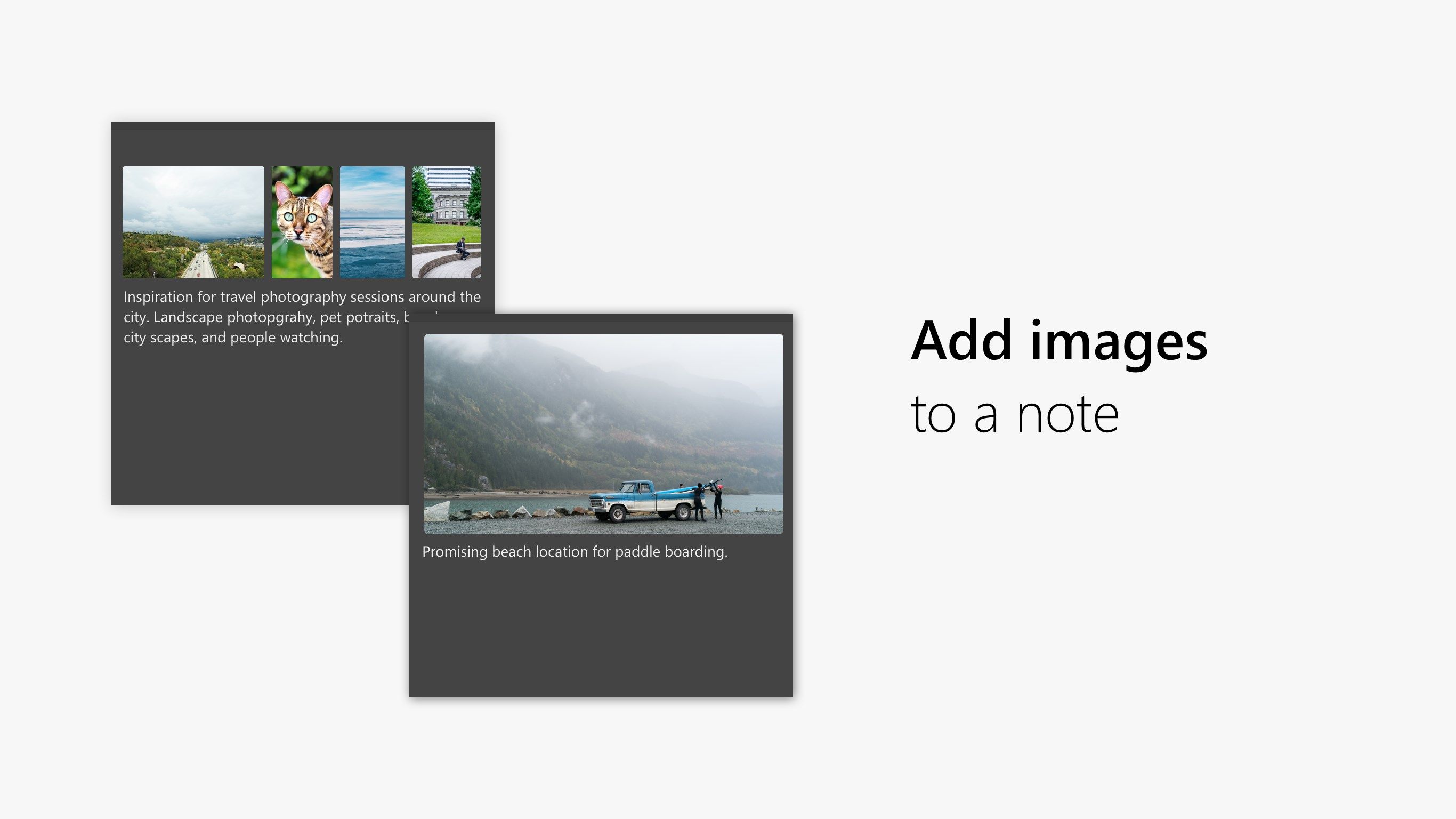 Add images to a note