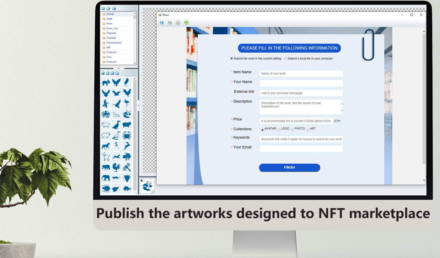 NFT Artwork Maker and Submitter to NFT Market