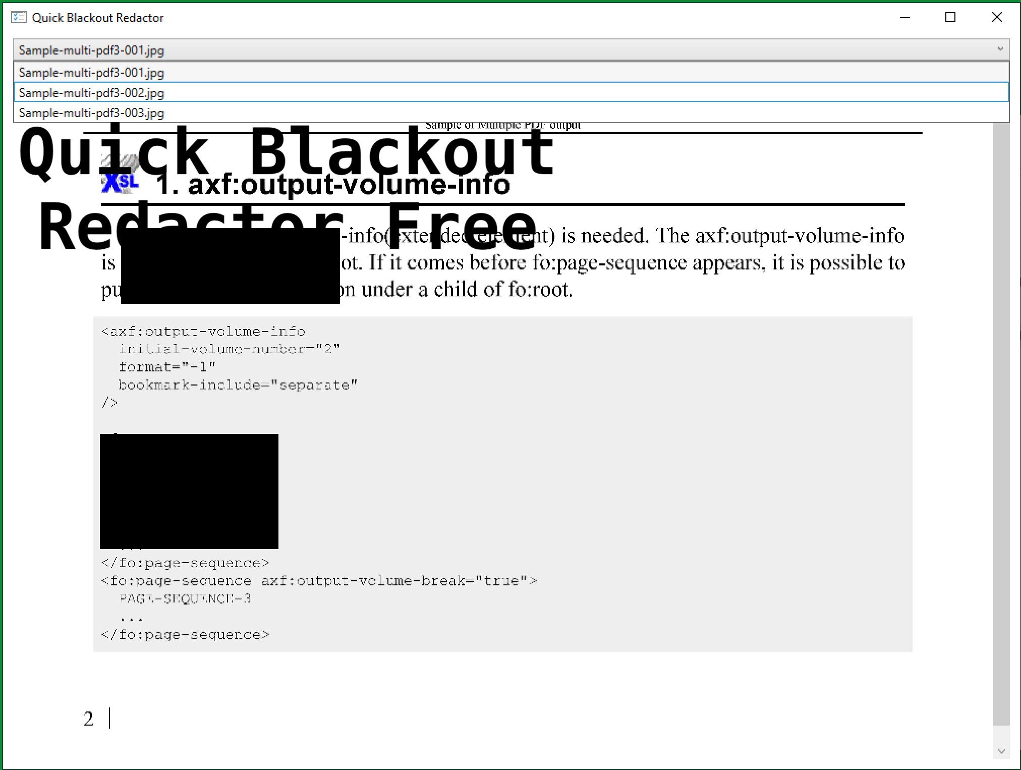 Quick Blackout Redactor Free