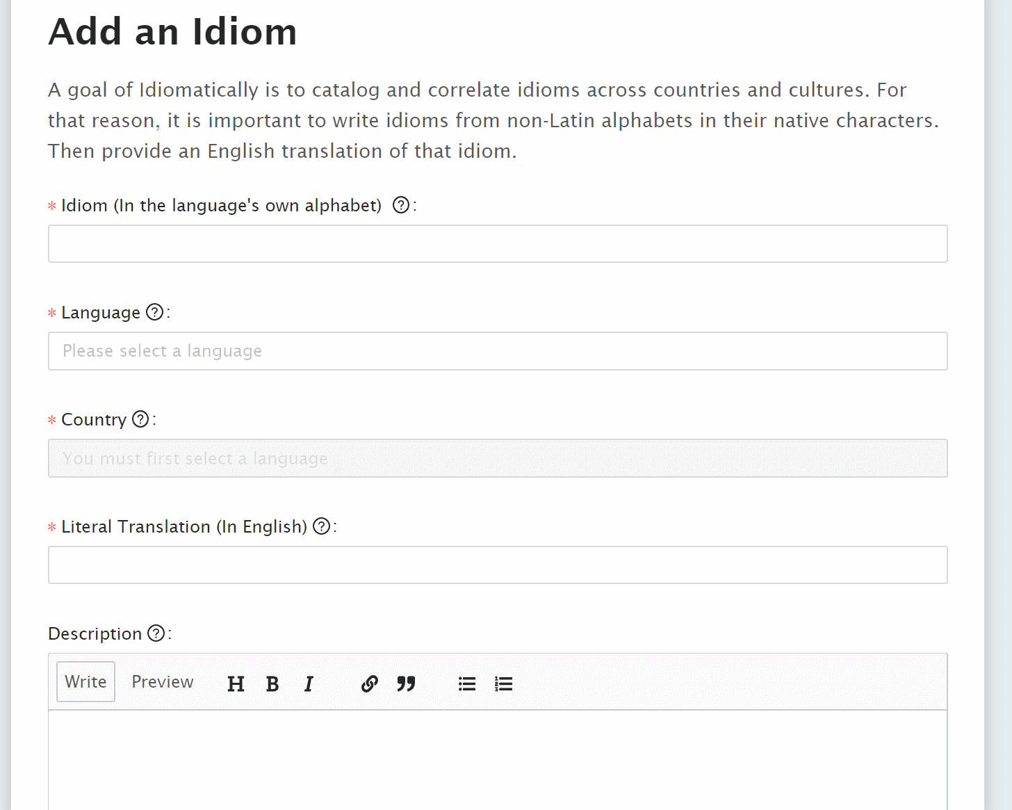 Idiomatically - Idioms expressed across languages