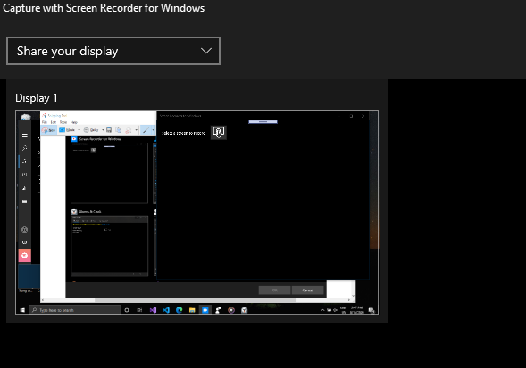 Screen Recorder for Universal Windows