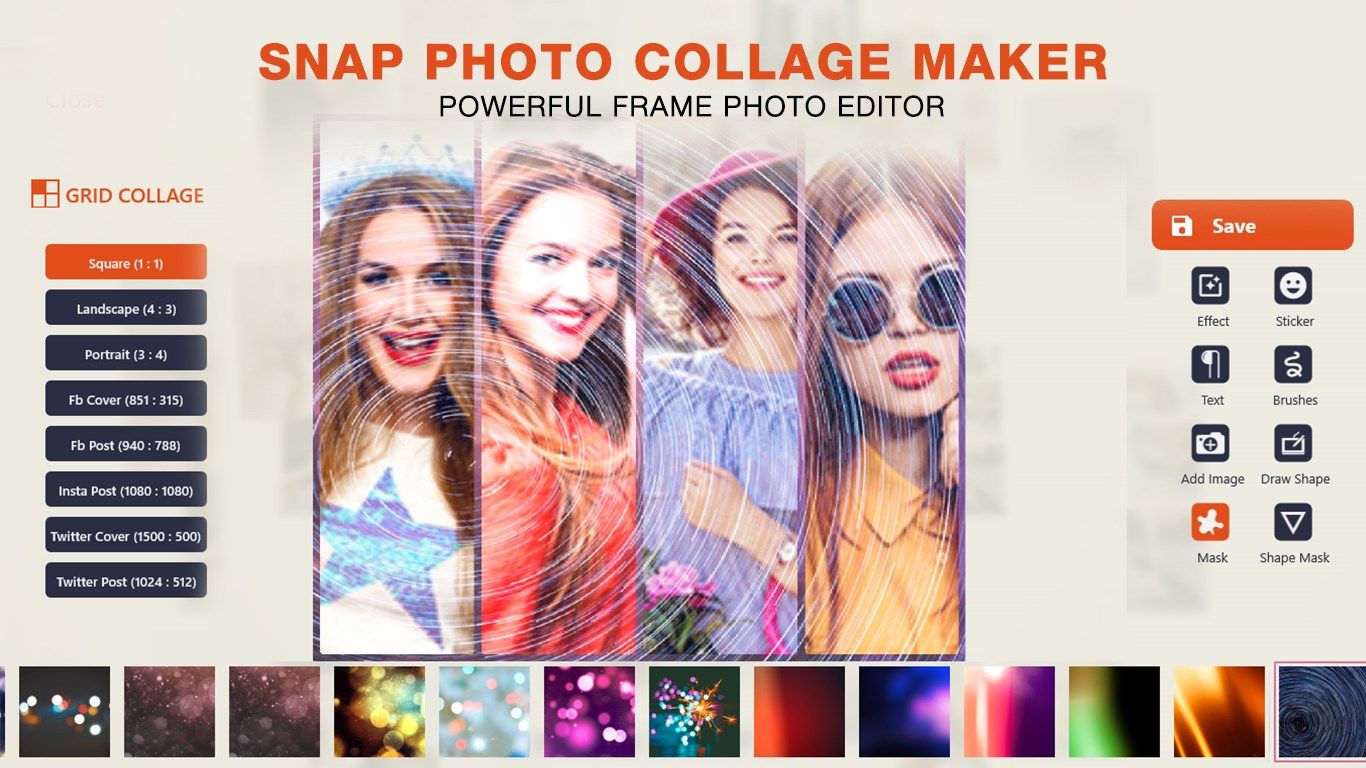 Collage Maker Pic Grid & Beauty Selfie Camera