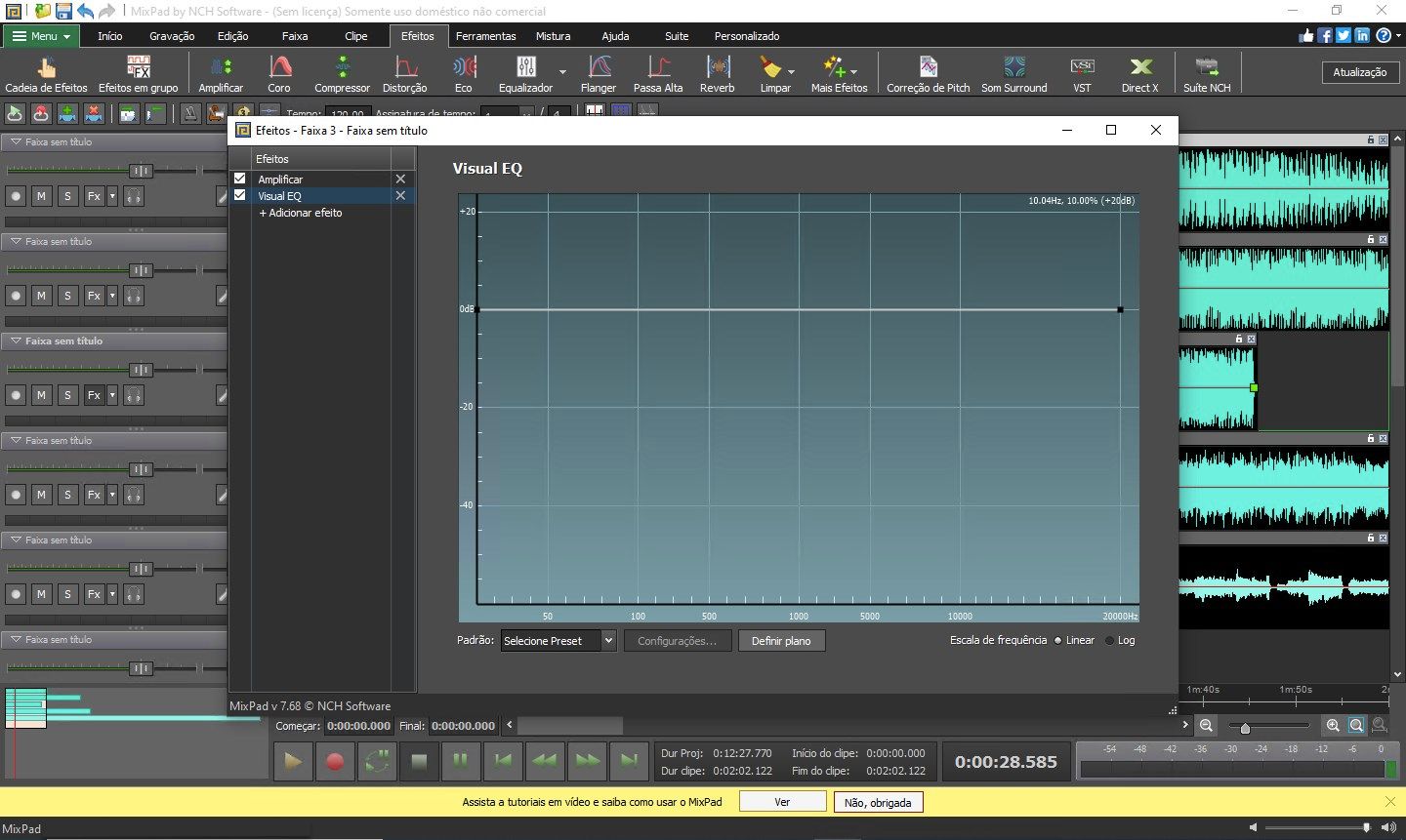 MixPad Software de Gravação Multi-Faixa