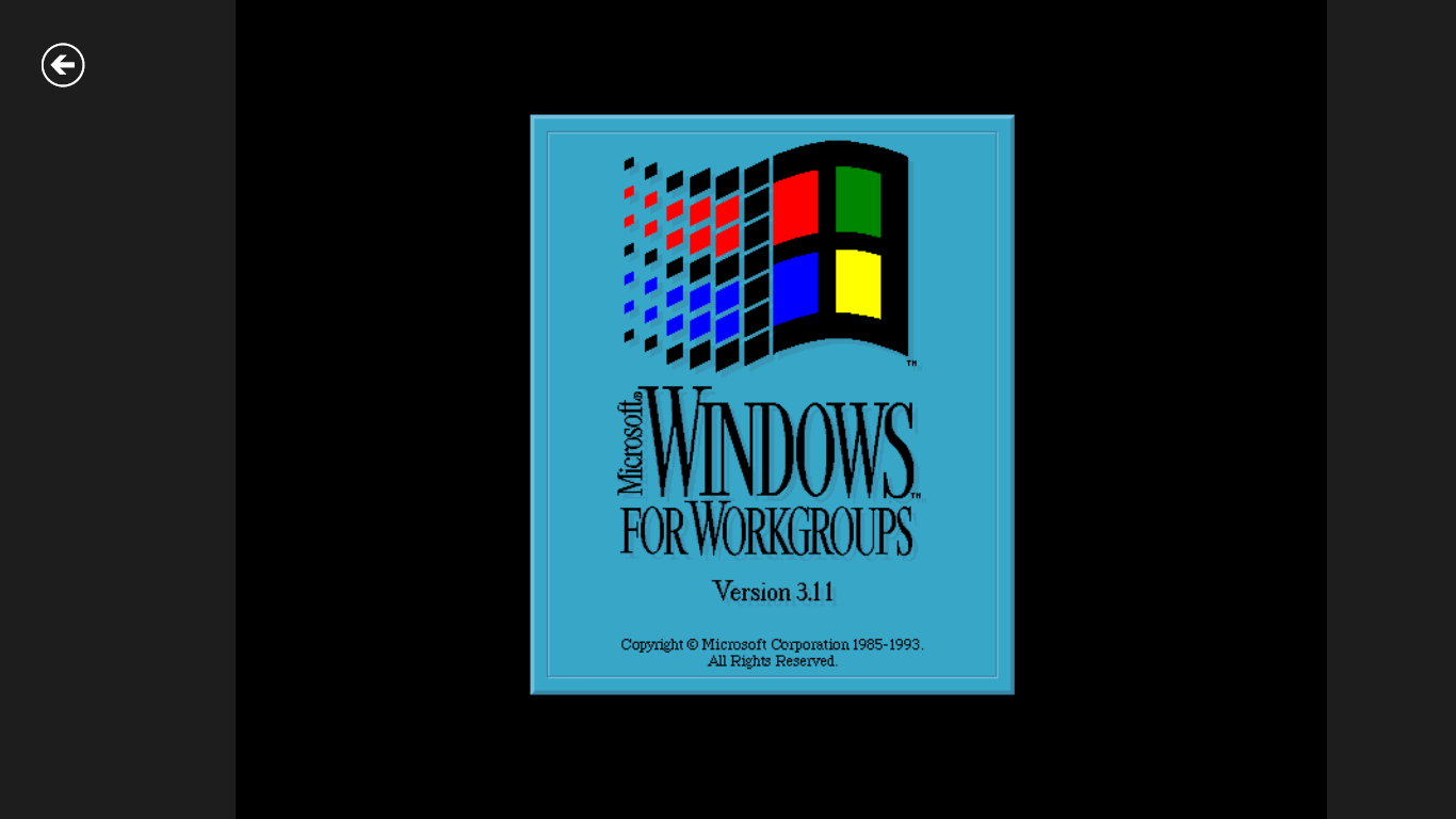 Start up Windows 3.11