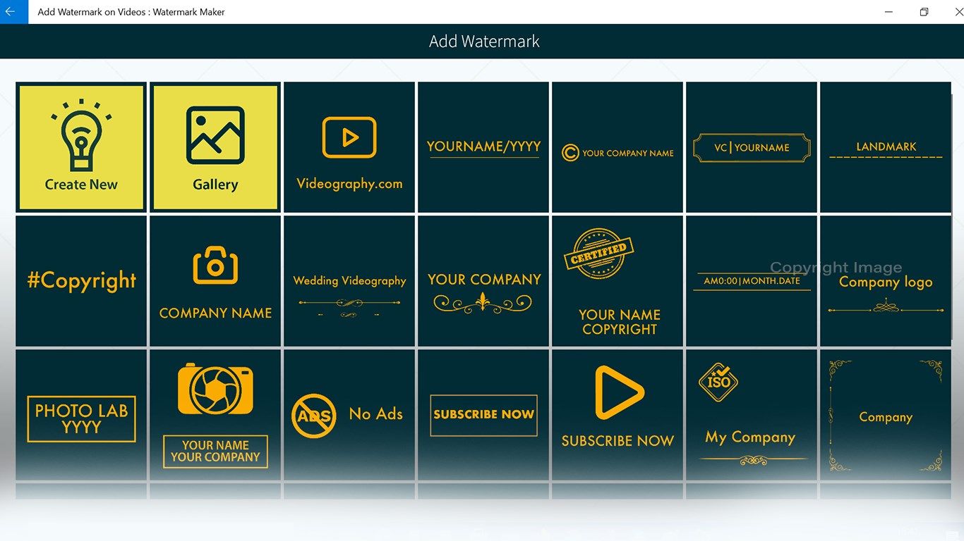 Add Watermark on Videos : Watermark Maker