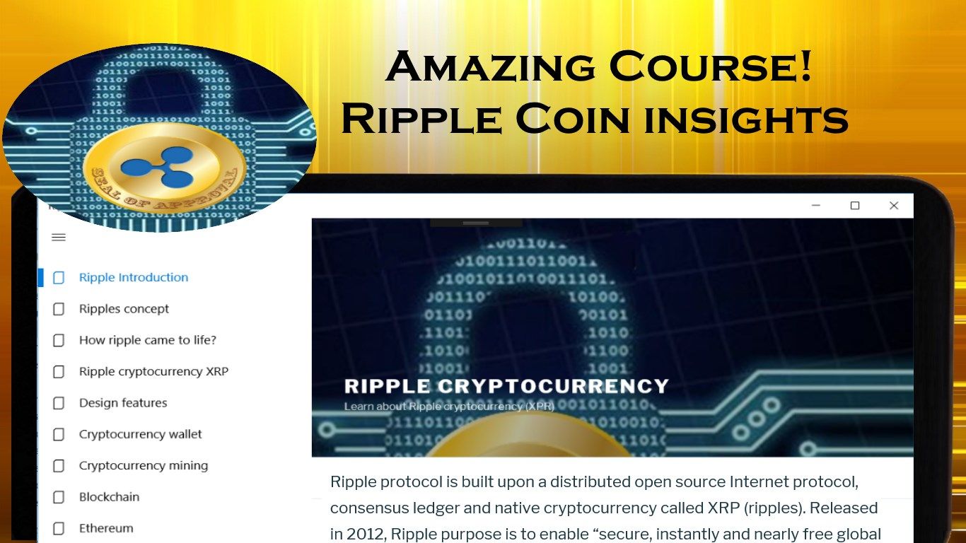Ripple cryptocurrency XPR - Crypto altcoin course
