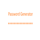 Password Generator!
