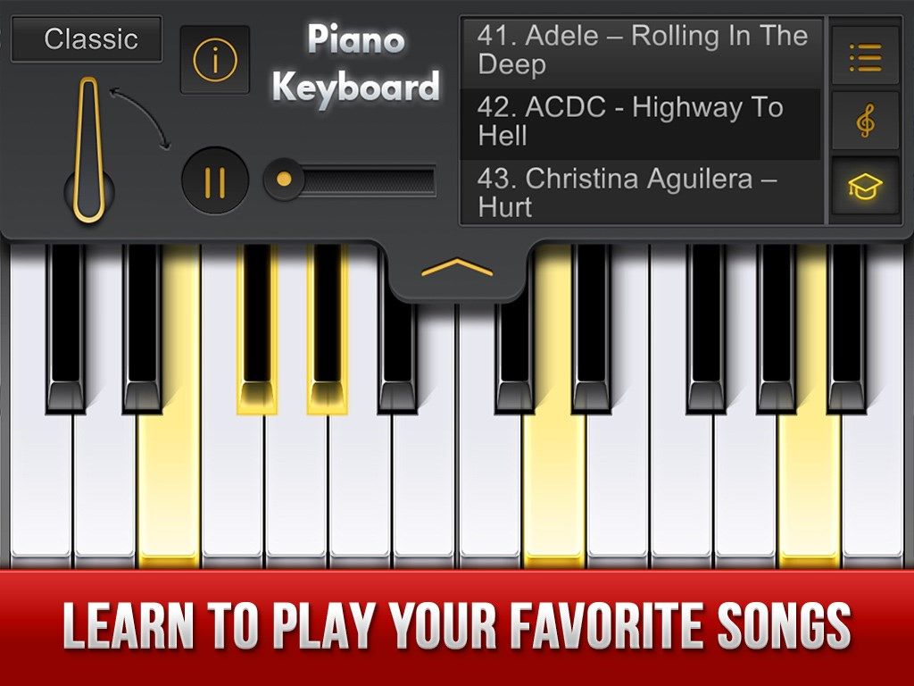 Grand Piano Keys - Learn To Play Music