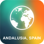 Andalusia, Spain Offline Map