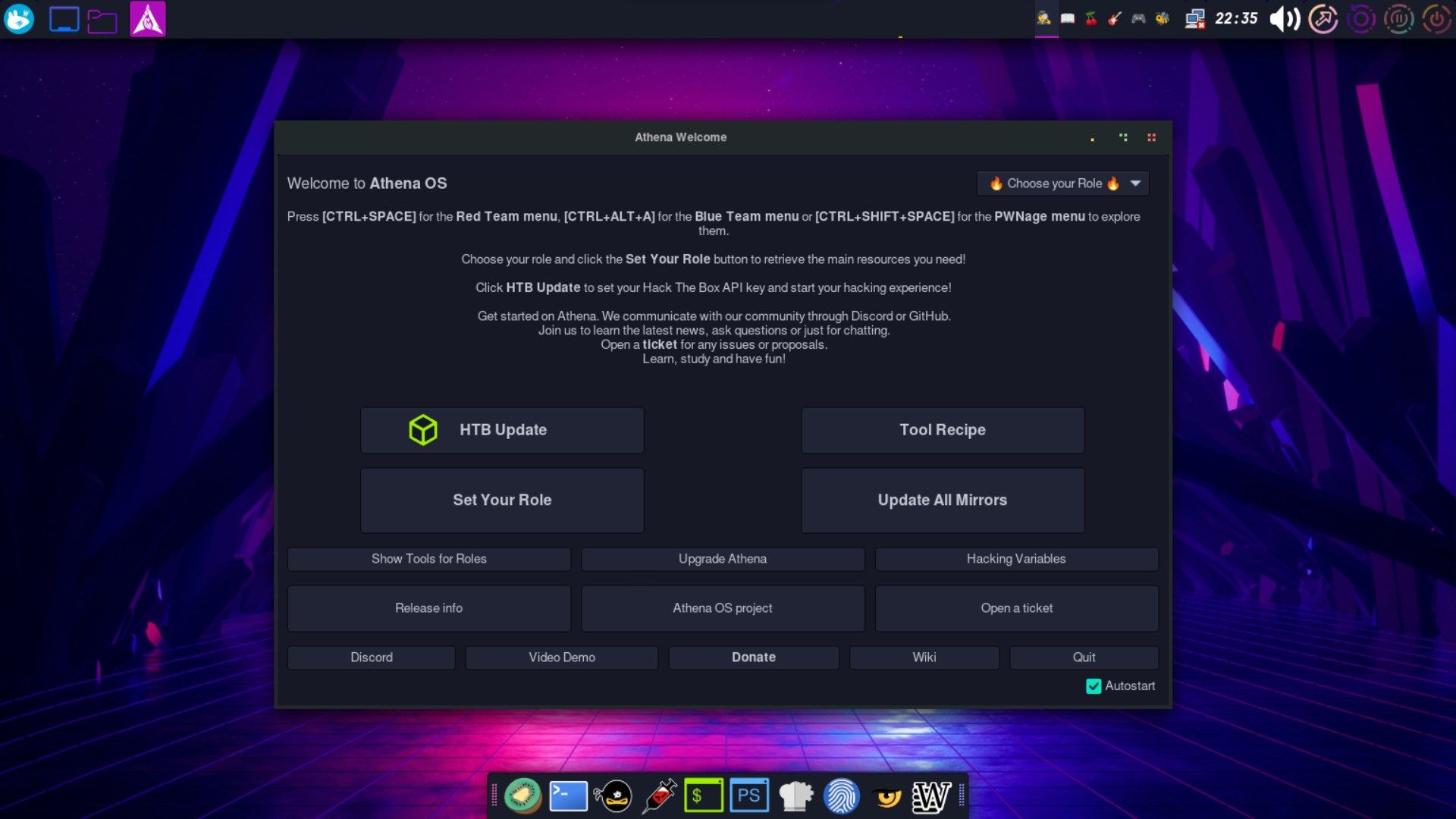 Athena OS VNC Desktop