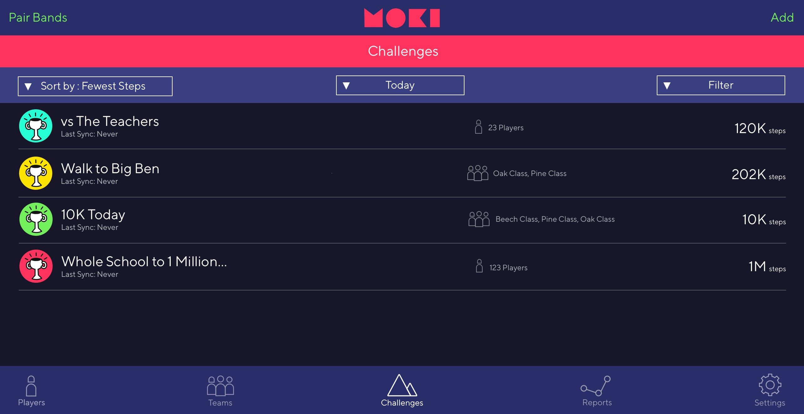 Moki - The fitness tracker for schools