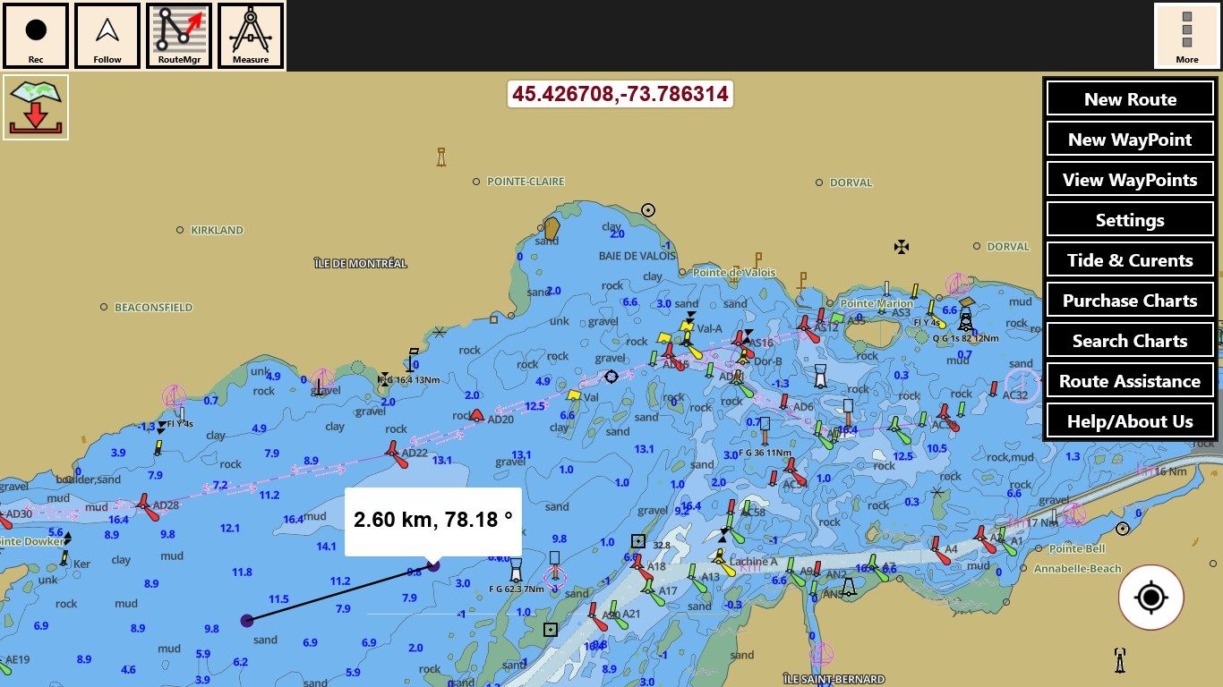 Marine Navigation - UK / Ireland - Offline Gps Marine / Nautical Charts for Fishing, Sailing and Boating - derived from UKHO data