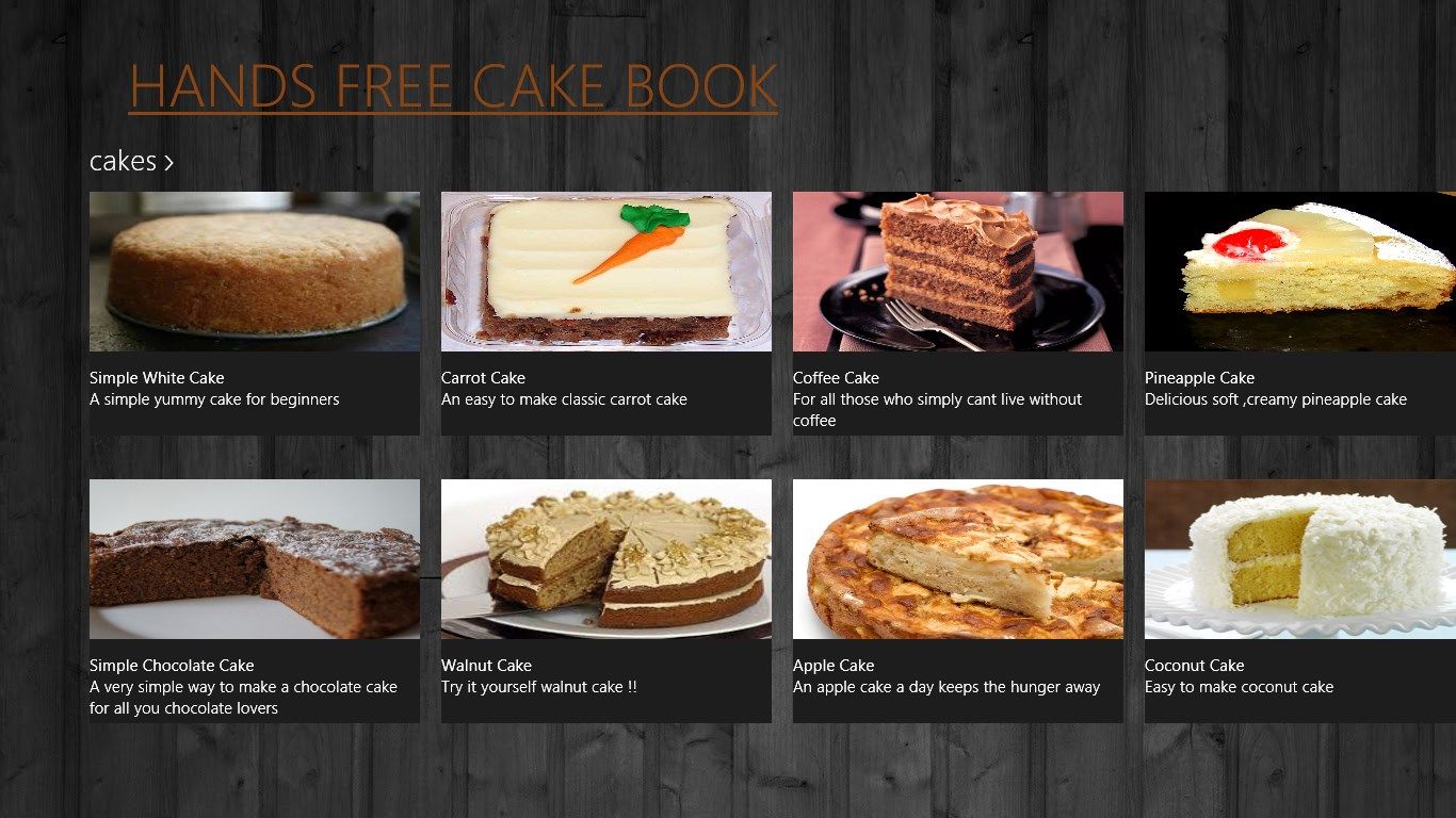 Try our exotic range of hand picked cakes.