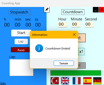 Counting App - Stopwatch & Countdown