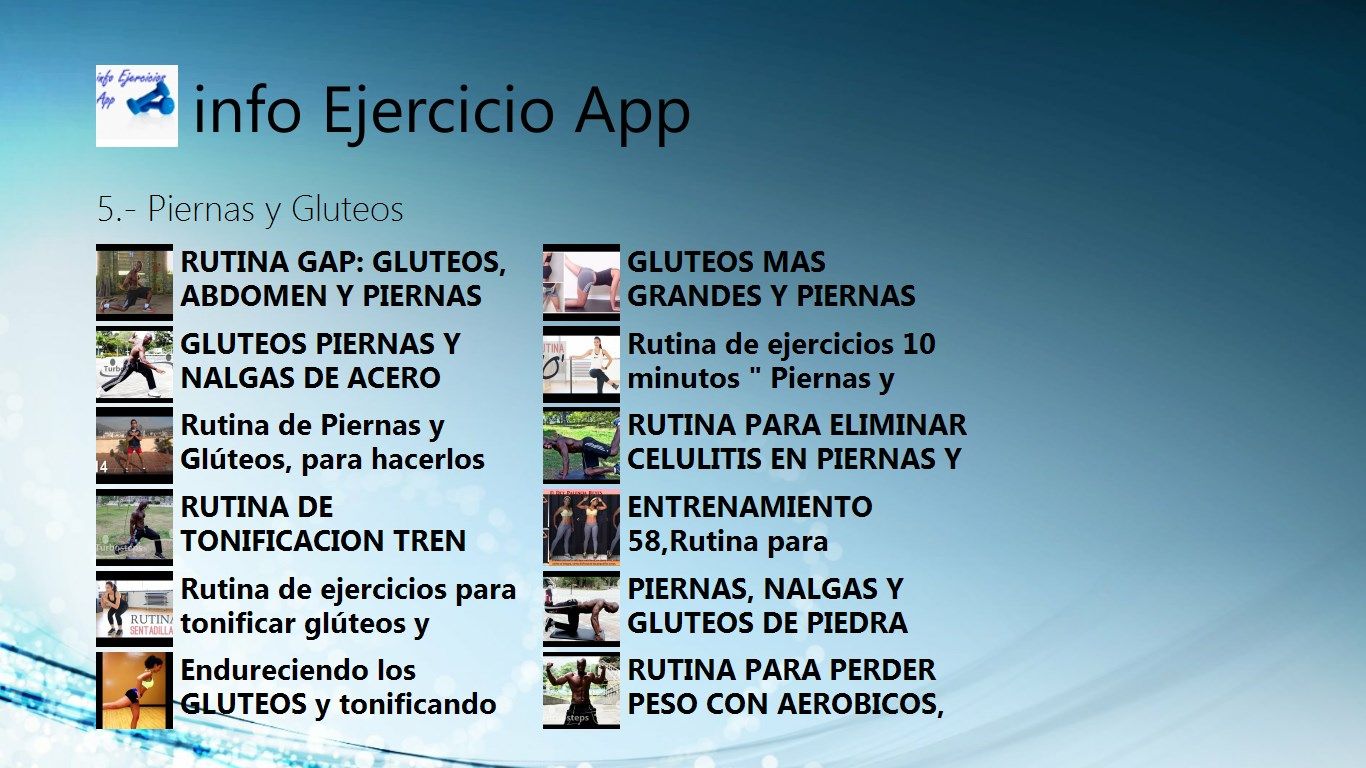 info Ejercicio App Capturas