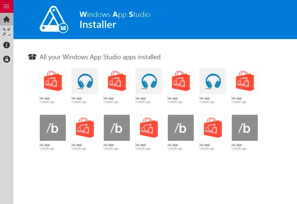 Windows App Studio Installer