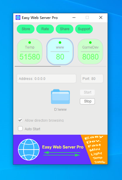 Easy Web Server Pro