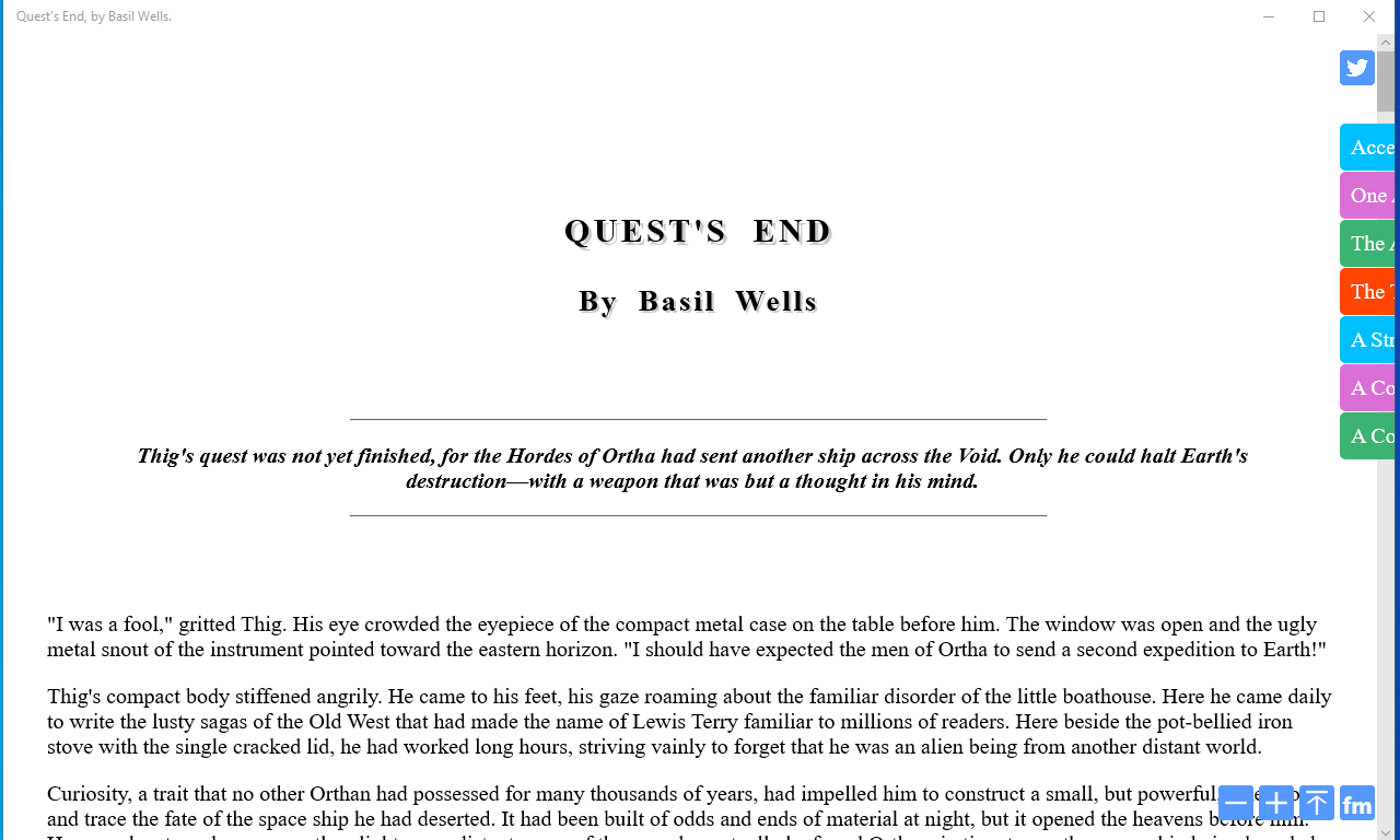 Quest's End by Basil Wells