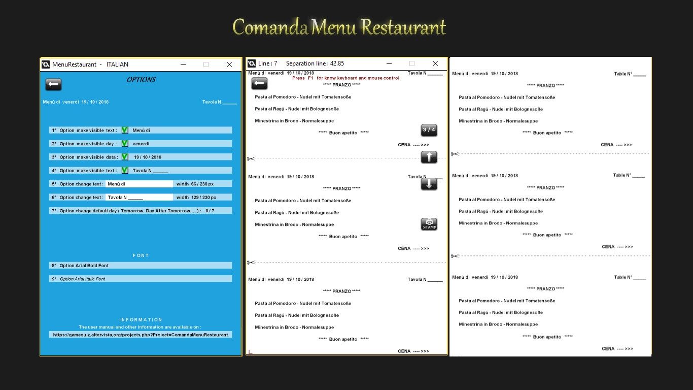 Comanda Menu Restaurant PWA