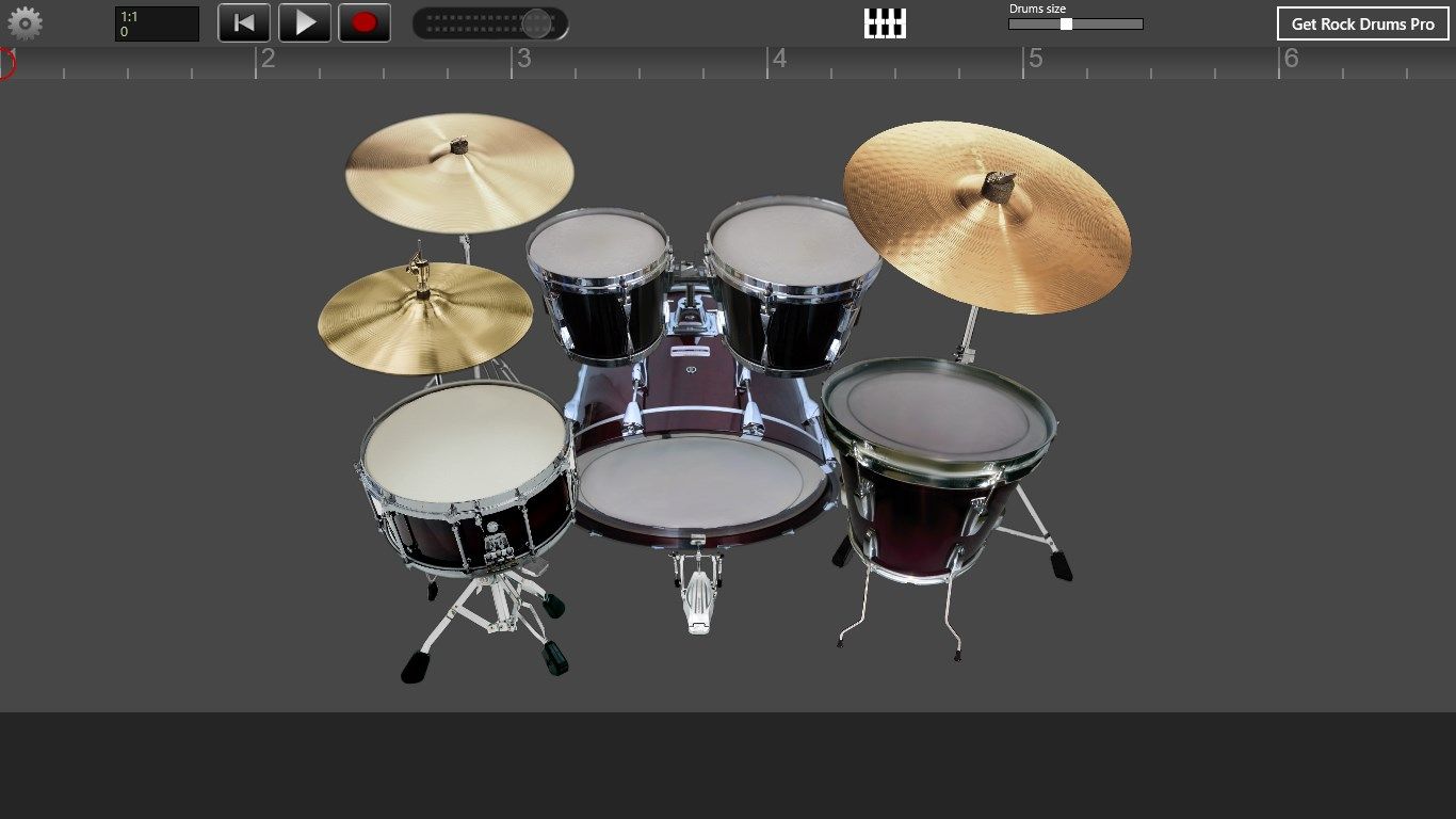 Virtual drums.