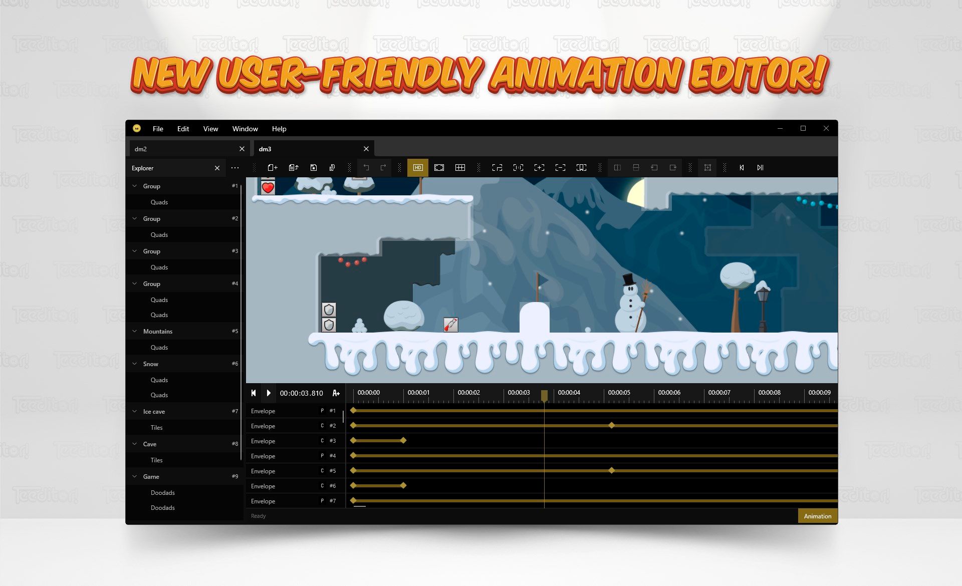New user-friendly animation editor!