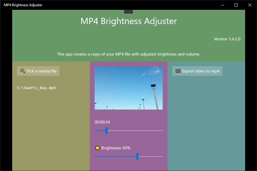 MP4 Brightness Adjuster
