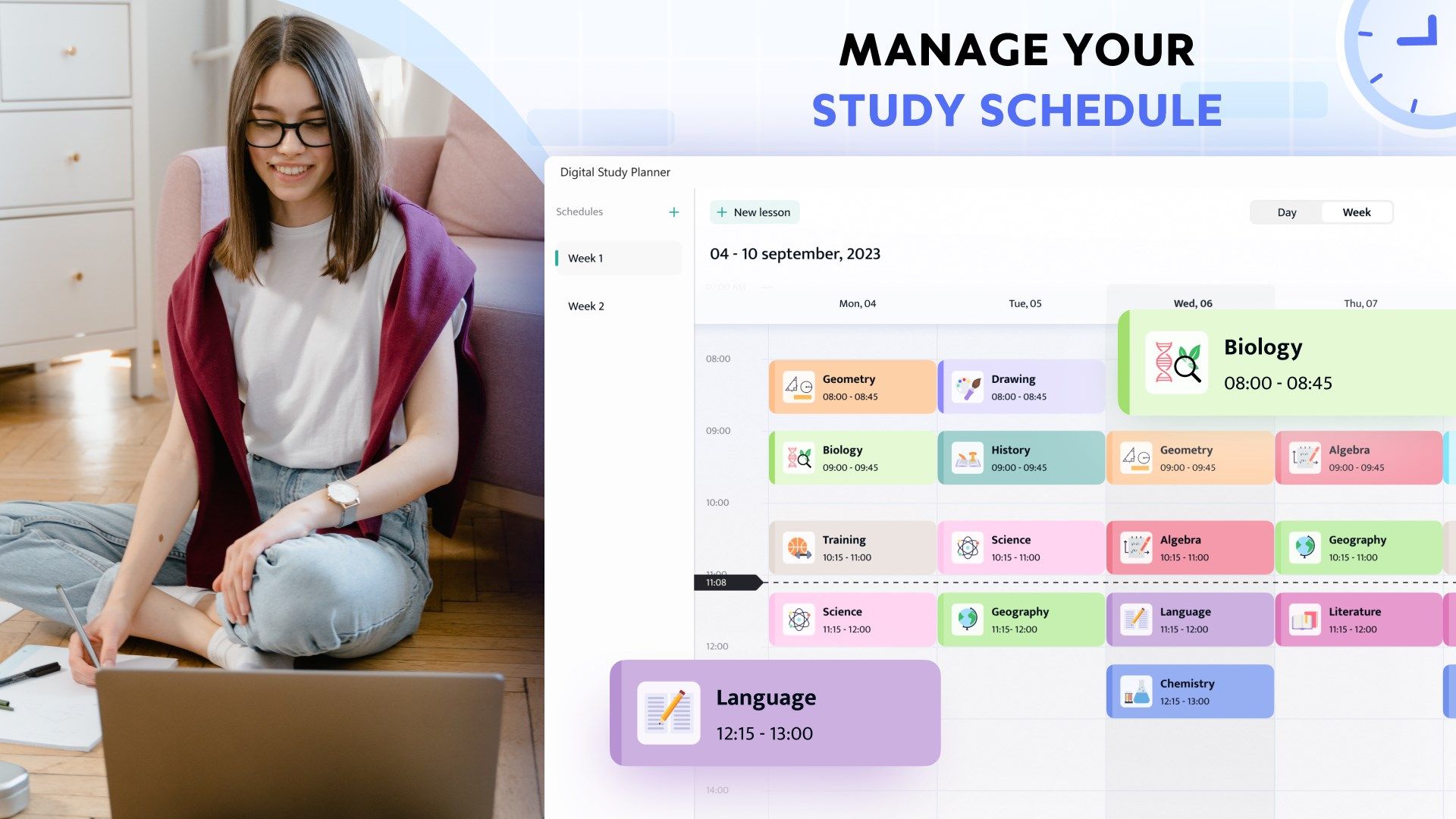 Digital Study Planner: School Timetable