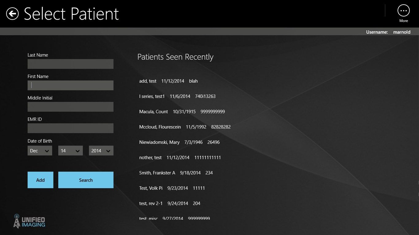 Add and edit patient lists