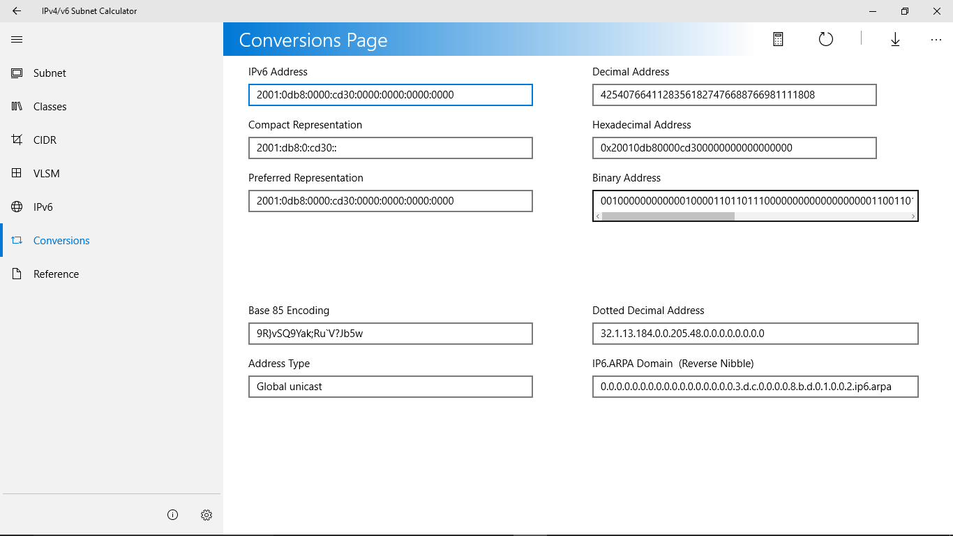 Conversions Page