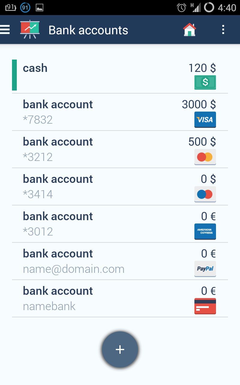My Finances - Expense manager