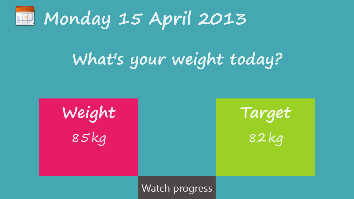 What's your weight today?