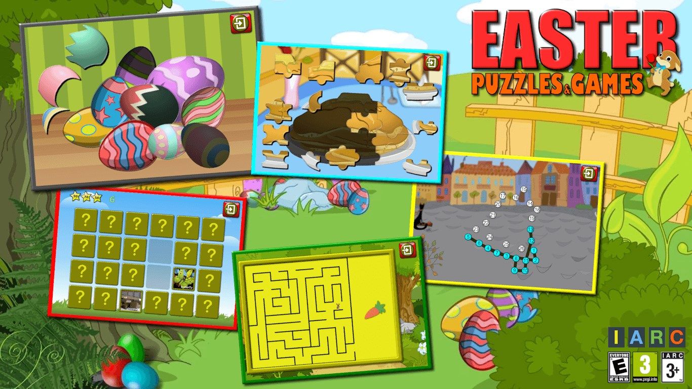 Kids Easter Puzzles & Logic Games