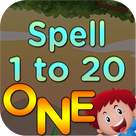 1 to 20 Numbers spelling games for toddlers and kids