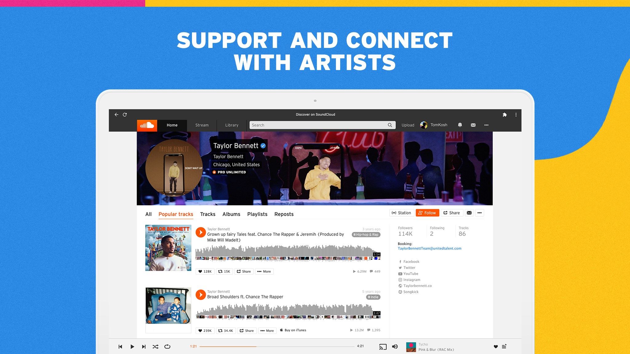 Support and connect with artists