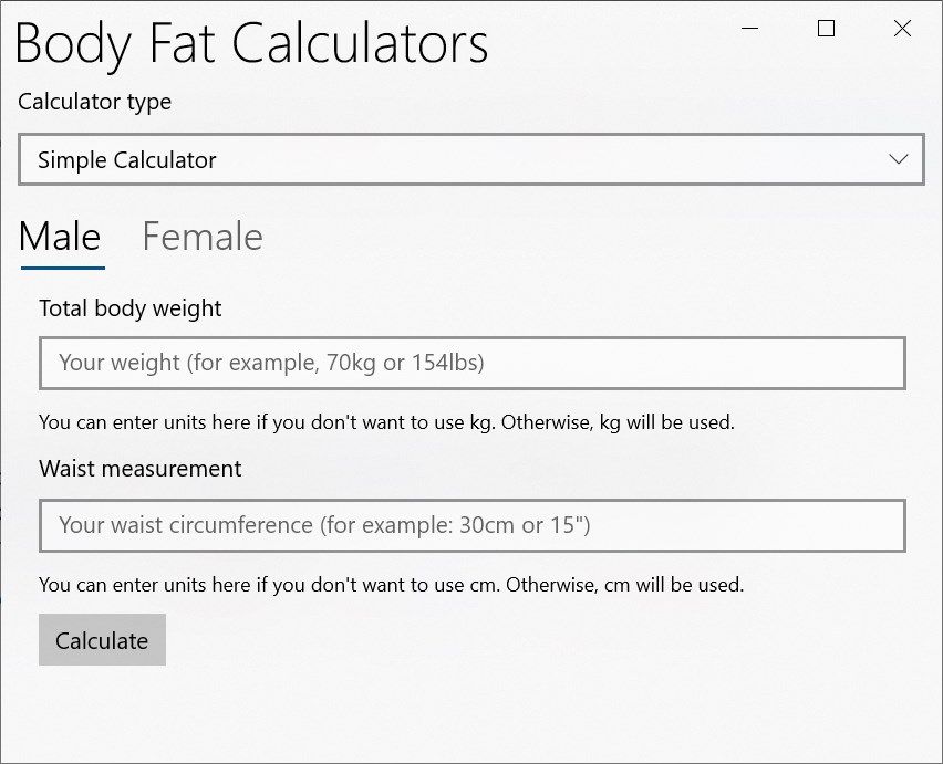 Body Fat Calculators