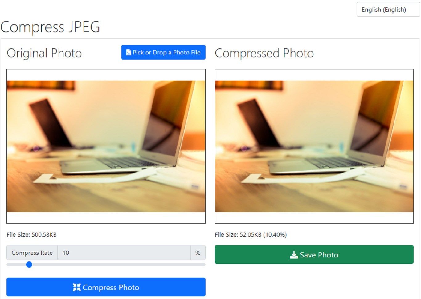 Compress JPEG