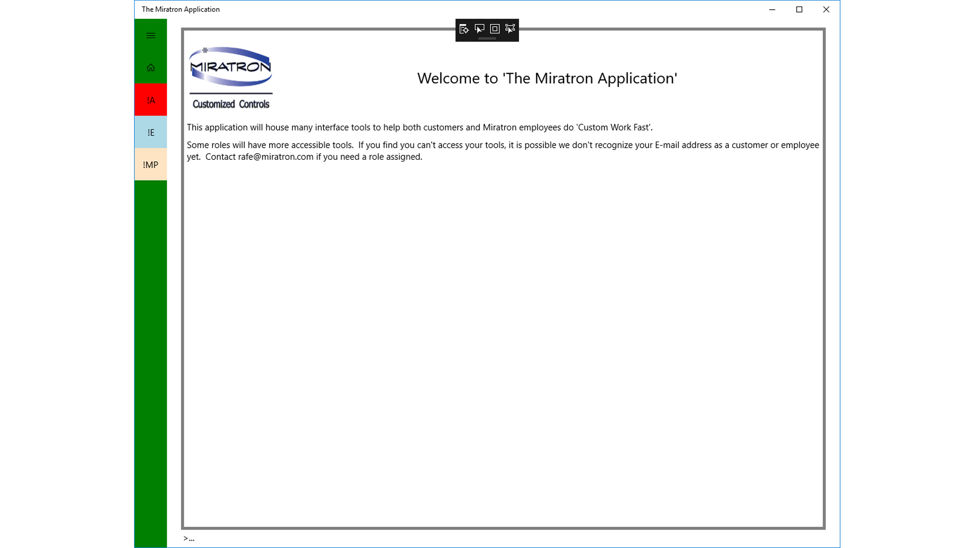 The Miratron Application