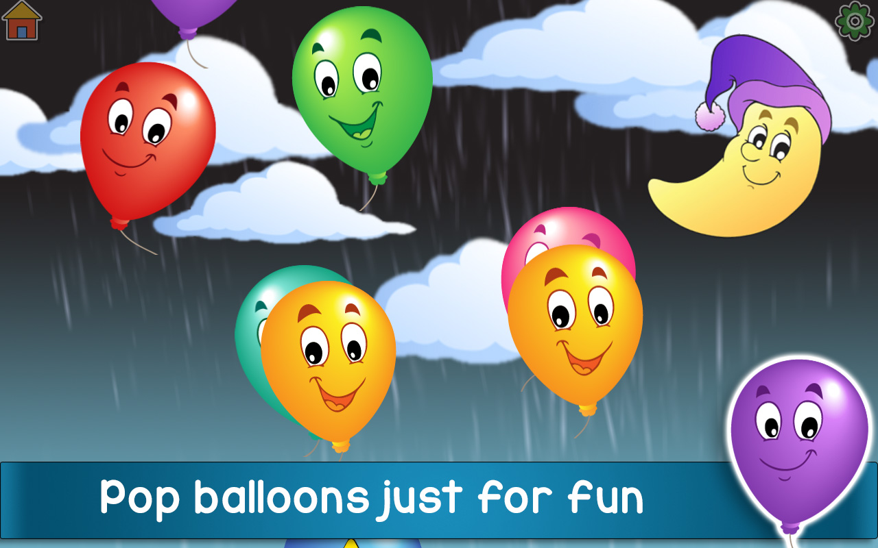 Toddler Balloon Pop Game: Learning games for babies and preschool kids - Learn letters, numbers, colors and shapes in 10 languages with no ads (Free trial edition)