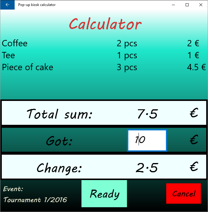 Calculator, second view