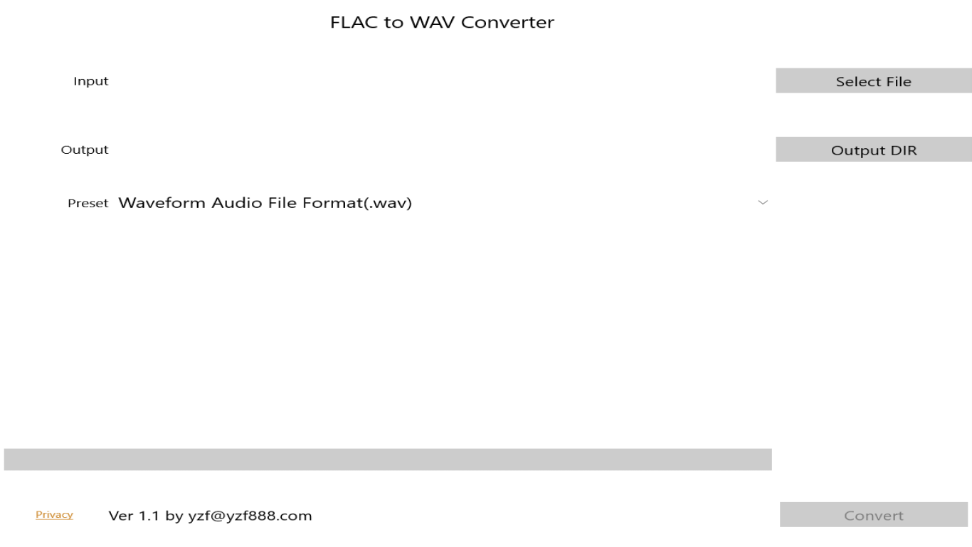 FLAC to WAV Converter