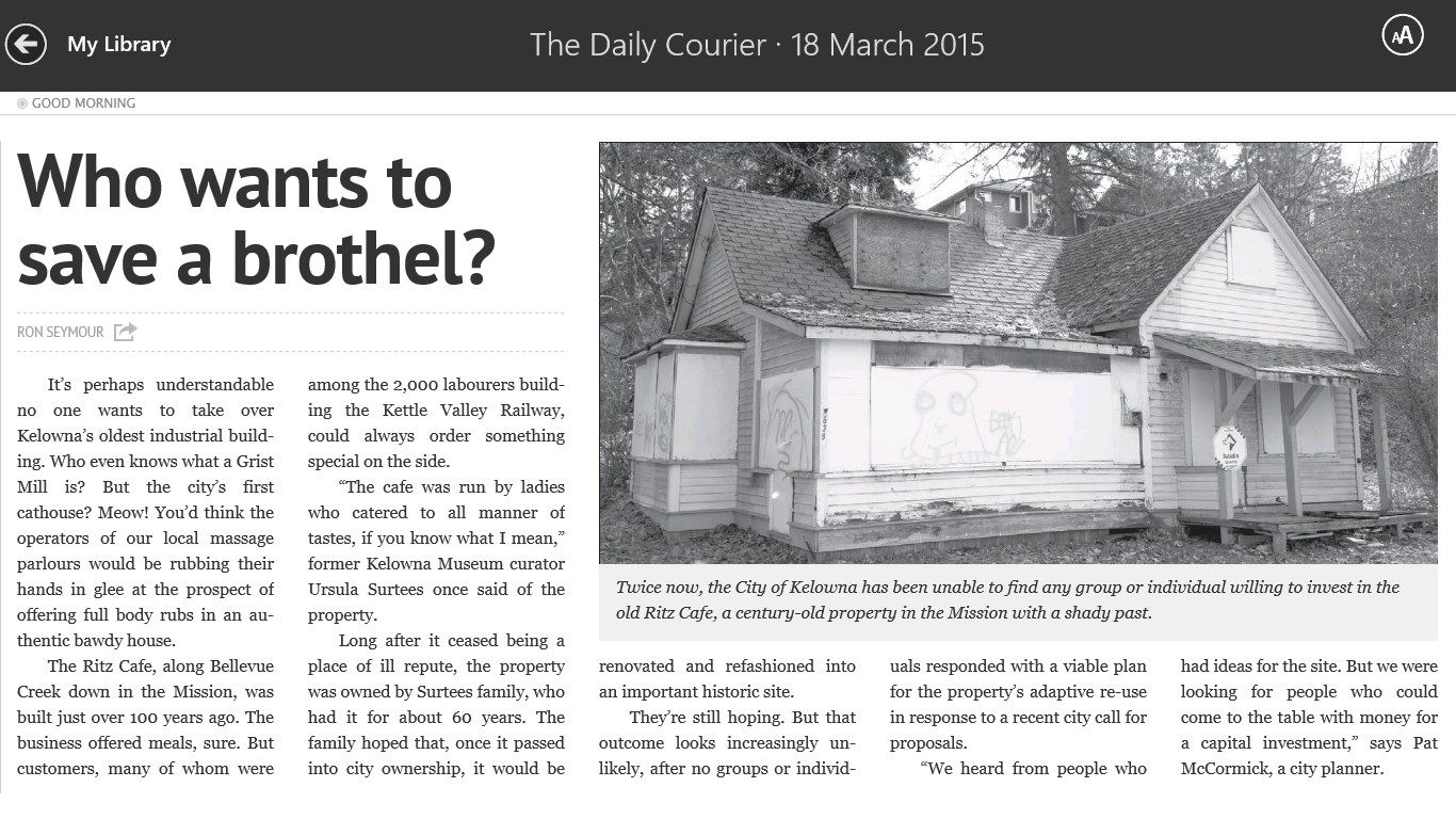 Kelowna Daily Courier