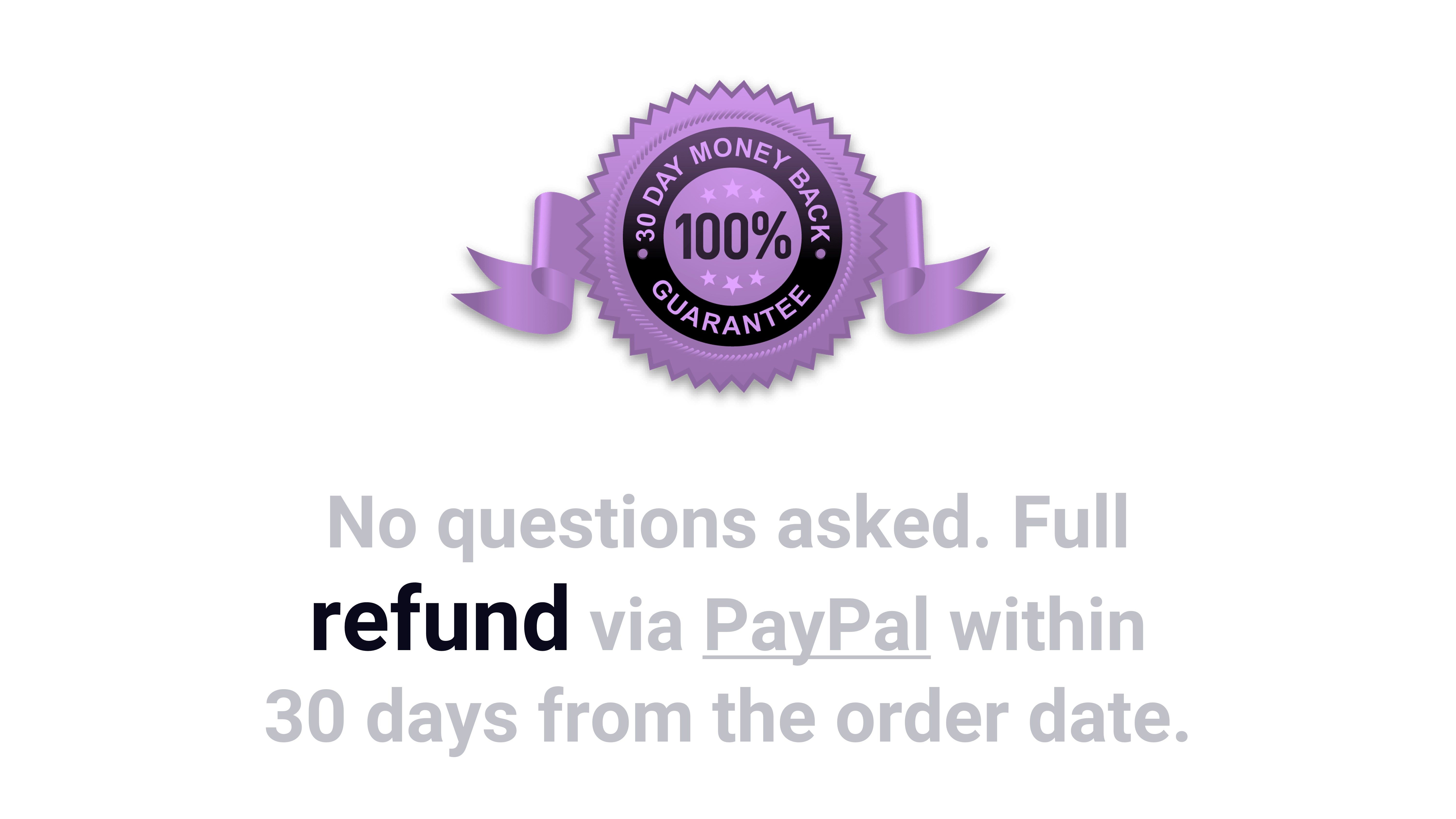 Full refund via PayPal